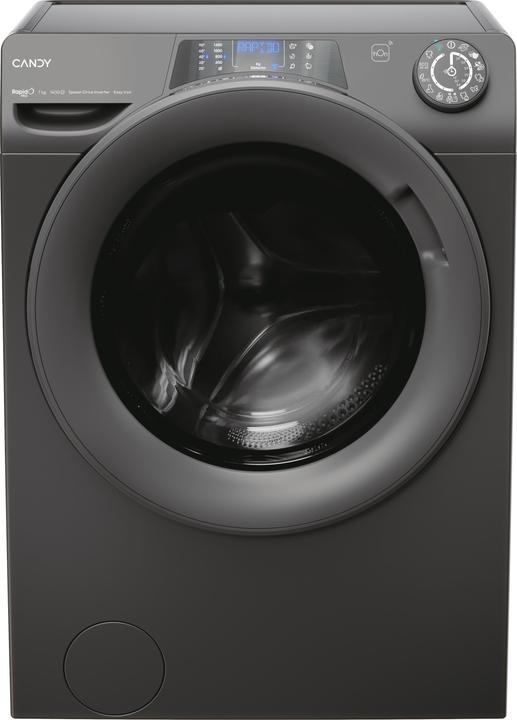 Candy RP4 476BWMRR/1-S Lavatrice, A, Caricamento frontale, Profondità 45 cm, 7 kg, Antracite (7 kg, A sinistra)