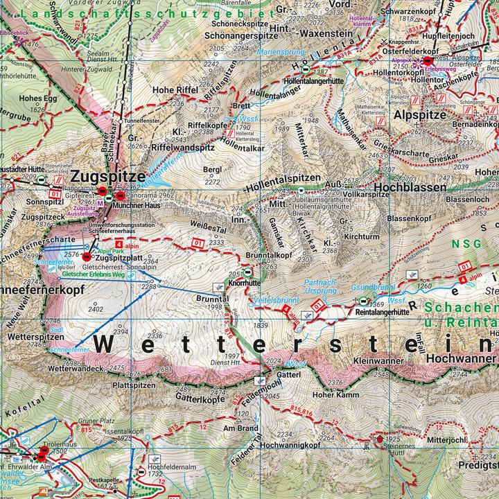 Image du produit Wetterstein - Karwendel, carte de randonnée, de cyclisme et de loisirs 1:50 000, freytag & berndt