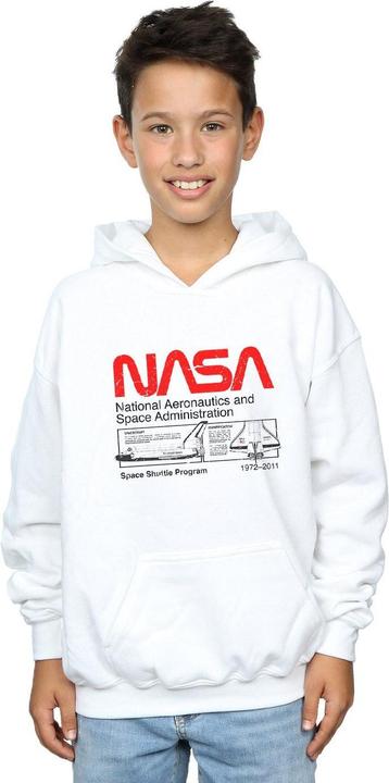 Actual product image Nasa Boys Space Shuttle Hoodie (116)