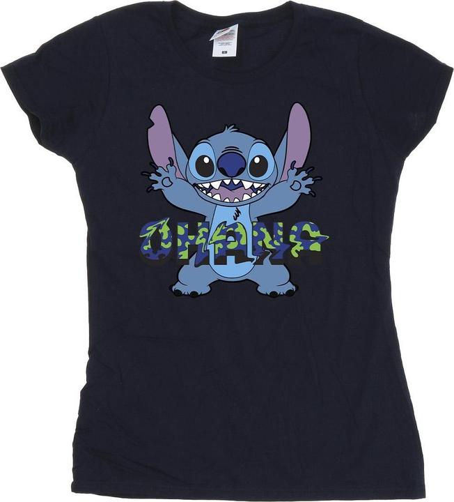 Produktbild Disney Lilo And Stitch Ohana Blue Glitch TShirt (XXL)