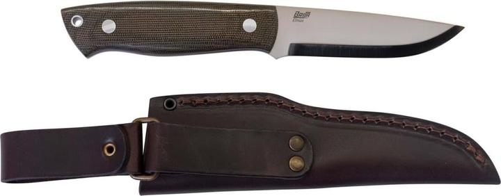 Image du produit Brisa Trapper 95 Elmax Green Micarta Scandi Leather (9.50 cm)