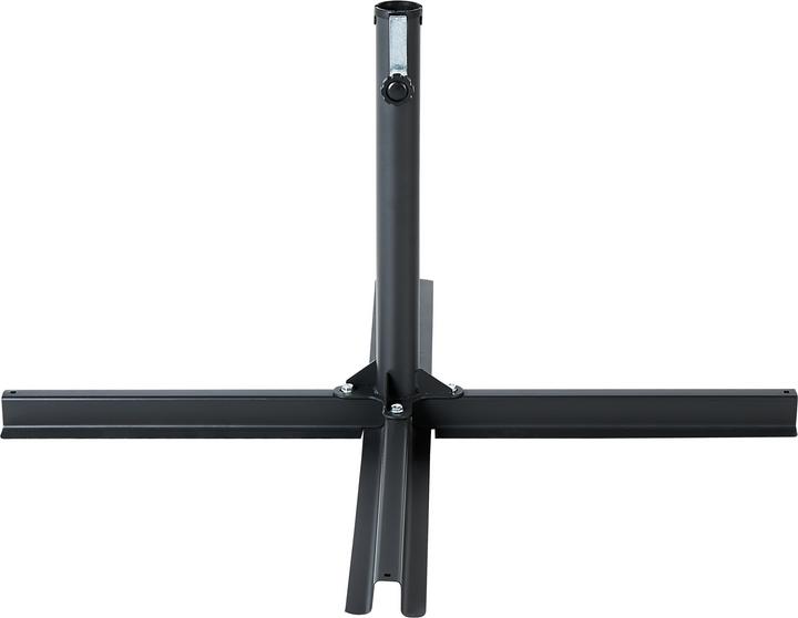 Produktbild Beliani Sonnenschirmständer schwarz Kreuzfuss 100 x 100 cm VICCHIO