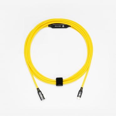 Immagine prodotto Cobra CobraTether Cavo USB-C - USB-Micro-B da 4,8 m diritto a 90 Ÿ giallo (4.80 m, USB 3.0)