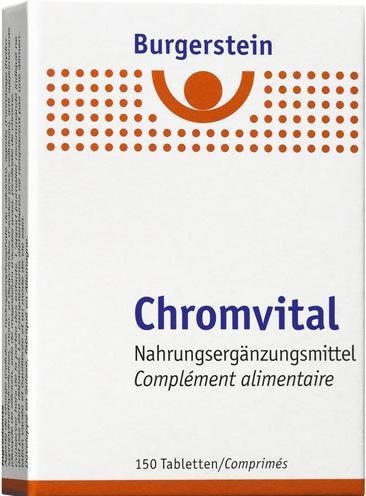 Actual product image Burgerstein Chromvital (150 Tabs) (150 Piece, Pills, 34 g)