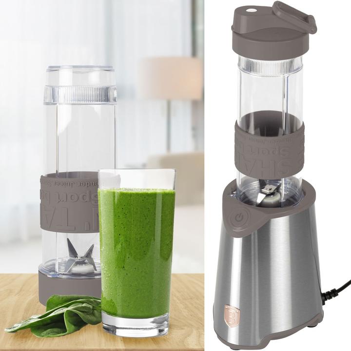 Produktbild BerlingerHaus Design Standmixer inkl. Sportflasche 570ml, 300 W, taupe (300 W)