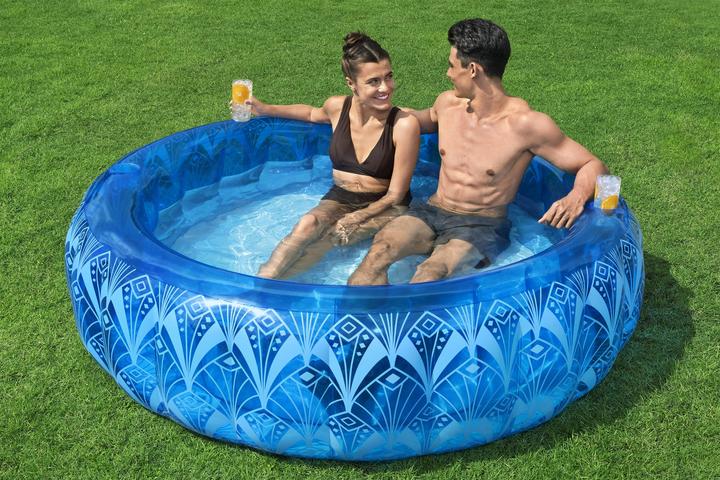 Actual product image Bestway Bohemian Blue Inflatable Family Pool 1.68 m x 53 cm