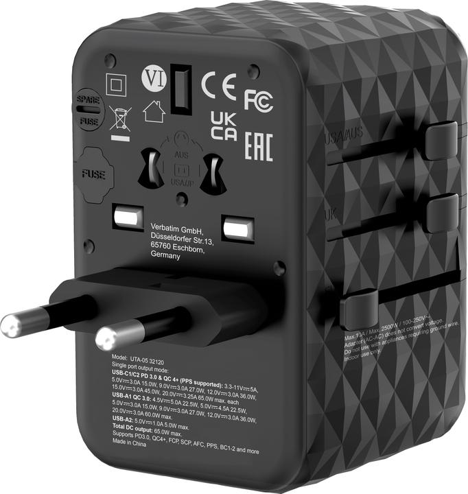 Produktbild Verbatim Universal-Reiseadapter