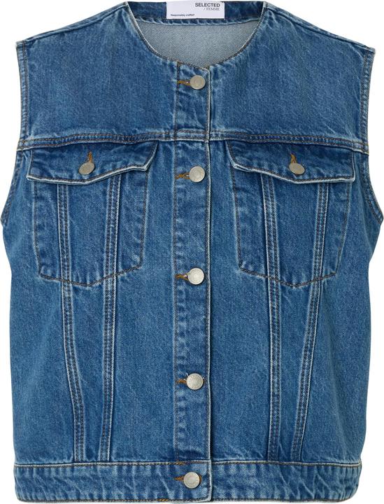Selected Femme Cropped Jeansweste