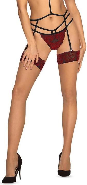 Actual product image Obsessive Sugestina Lace Garter Stockings (XL)