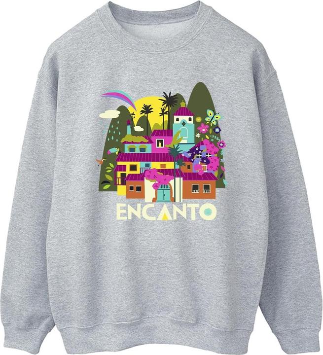 Actual product image Disney Womens/Ladies Encanto Many Houses Sweatshirt (XL)