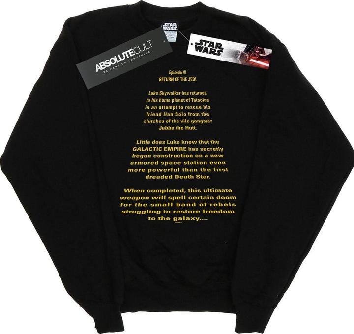Star Wars Return Of The Jedi Opening Crawl Sweatshirt