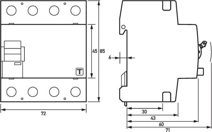 Produktbild Doepke 09144848HD DFS 4polig 63A 0,03A Typ B SK N-li HD FI-Schutzschalter allstromsensitiv