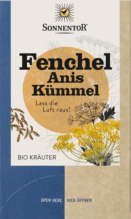 Image du produit Sonnentor Fenouil Anis Cumin Tisane Bio (18x1.7g) (35 g)