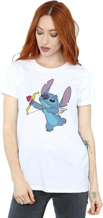 Immagine prodotto Disney Lilo And Stitch Stitch Cupid Valentines Maglietta Ampia Donna (S)