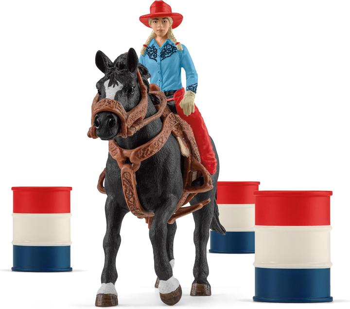 Produktbild Schleich Barrel Racing mit Cowgirl