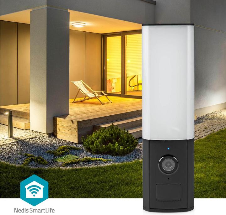 Actual product image Nedis SmartLife Outdoor Camera | Wi-Fi | Ambient Light | Full HD 1080p | IP65 | Cloud Storage (optionala (1920 x 1080 Pixels)