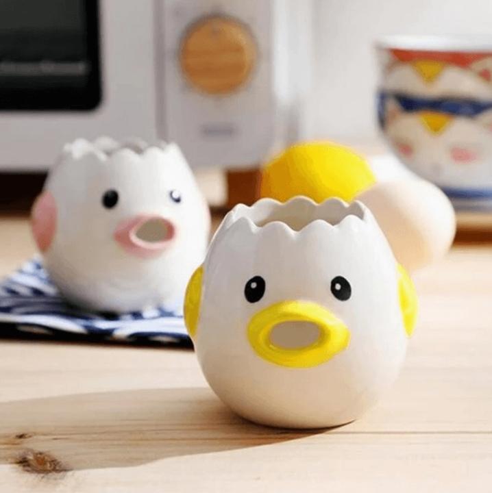 Image du produit Homerely Séparateur de jaunes et blancs d'oeufs en céramique Jaune