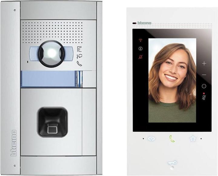 Actual product image Bticino Flex ONE-Set Classe 300EOS with Netatmo & Sfera Allmetal incl. ekey fingerprint, smart Wi-F