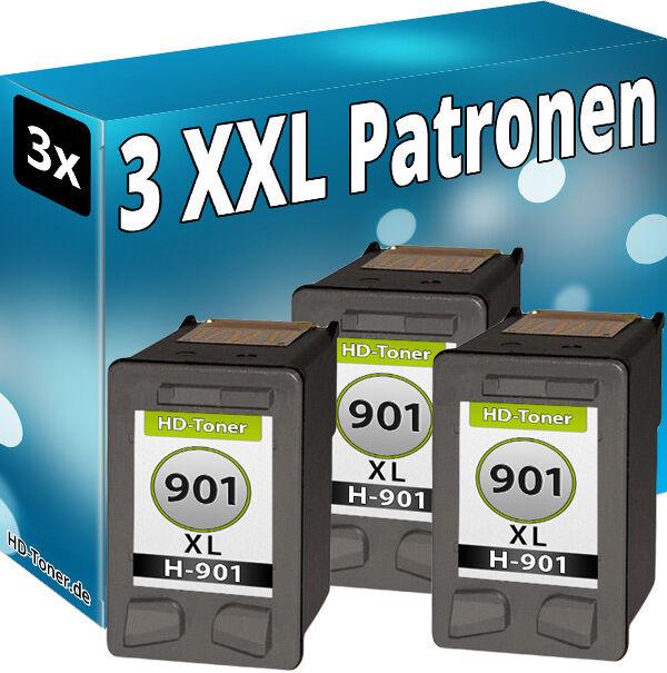 Produktbild Druckfuxx SET 3x DRUCKER PATRONEN für HP 901 XL OFFICEJET J4580 J4600 J4624 J466