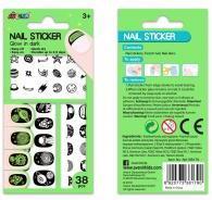 Actual product image Avenir Leuchtende Nagelaufkleber - 38 Stk.