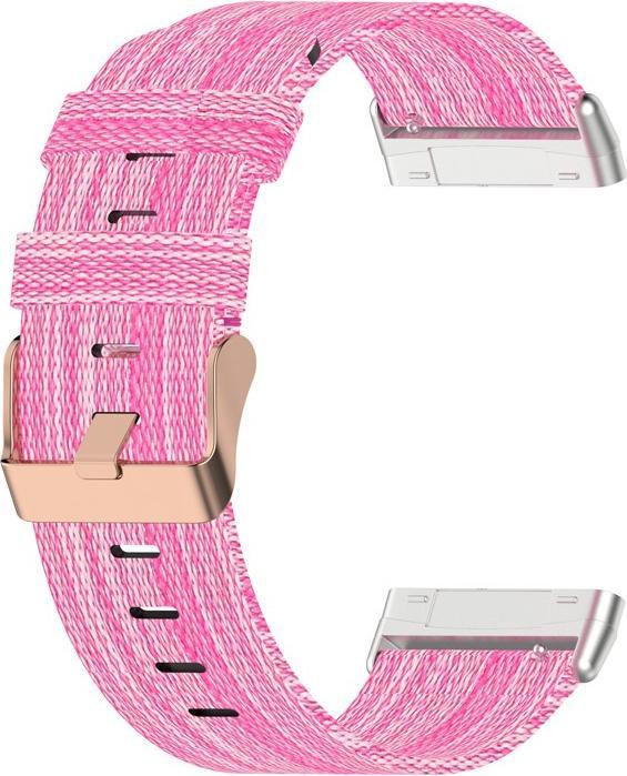 Image du produit Cover-Discount Fitbit Versa / Sense - Bracelet en nylon rose (Nylon)