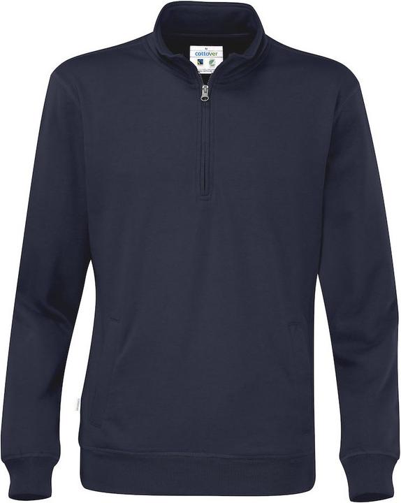 Cottover Sweatshirt Mit Halbem Reissverschluss
