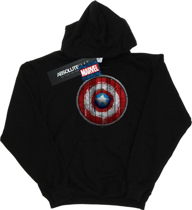 Produktbild Captain America Wooden Shield Kapuzenpullover (XXL)