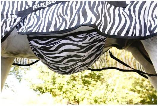 Produktbild Kerbl Zebra Fliegen- und Ekzemerdecke m Halsteil (145 cm)