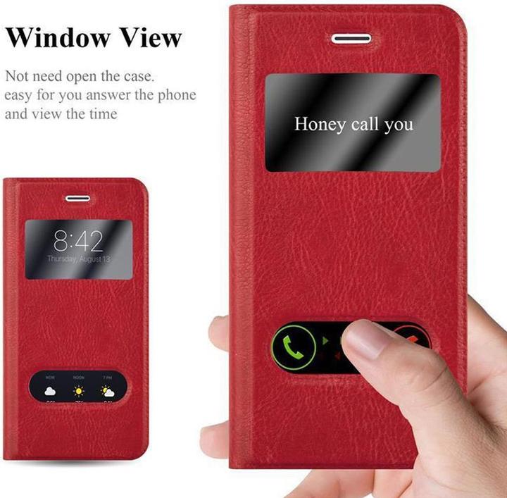Actual product image Cadorabo Book with View double window cover (Apple iPhone 6 Plus, Apple iPhone 6s Plus)