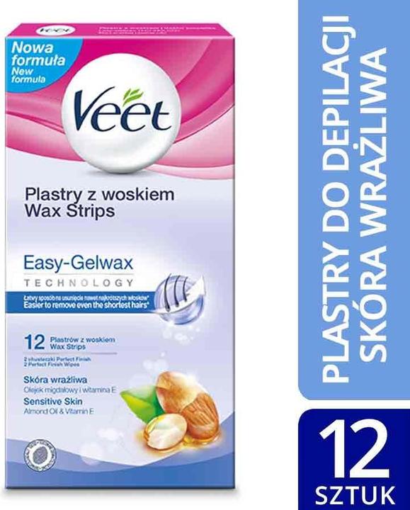 Image du produit Veet bandes de cire dépilatoire 12pcs. (12 x)