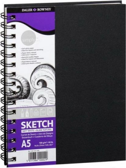 Immagine prodotto Magni Daler Rowney SG Education DR 482254500 Gamma A5, quaderni per schizzi a filo singolo (54 fogli) (A5, Rigatura speciale, Copertina rigida)