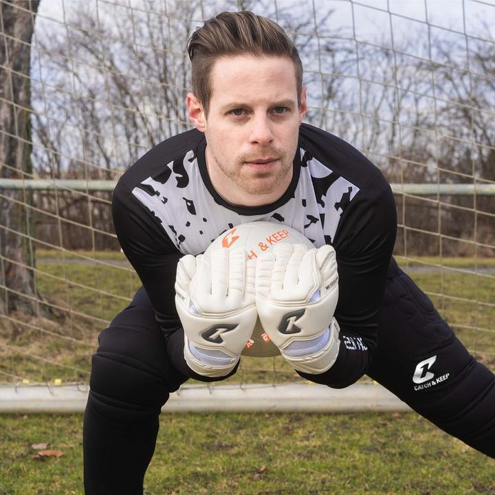 Produktbild Catch & Keep Kinder Erwachsene Goalie Hose Keeperhose Torwarthose Fussballhose Trainingshose Tormannhose (140)