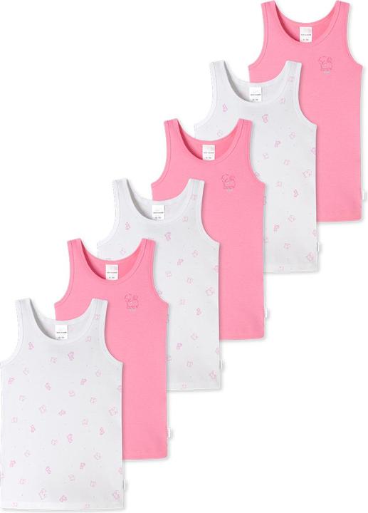 Produktbild Schiesser 6er Pack Kids Girls Feinripp Organic Cotton Unterhemd (92)
