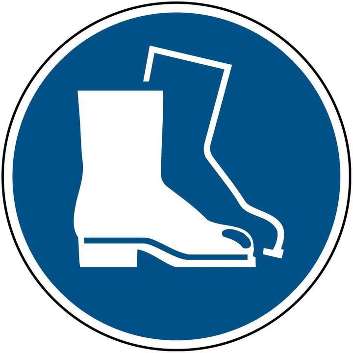Immagine prodotto Brady Cartello di sicurezza ISO - Indossa scarpe di sicurezza