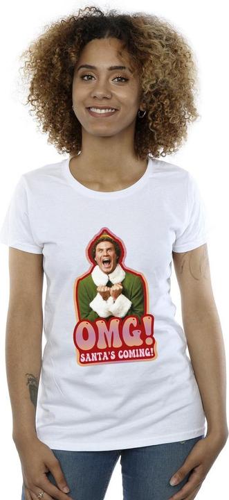 Actual product image Elf Womens/Ladies Santa's Coming Cotton T-Shirt (XL)