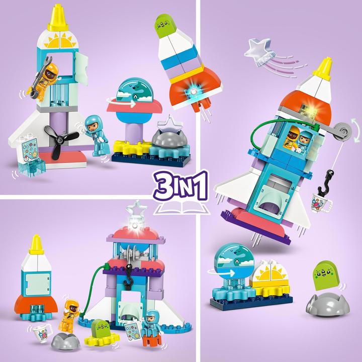 Actual product image LEGO 10422 3-in-1 space shuttle for many adventures (10422)