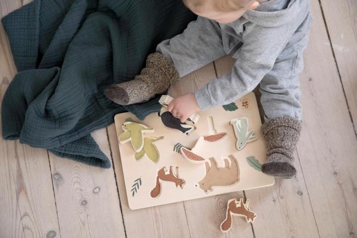 Actual product image Sebra Strong wooden puzzle, Dragon Tales