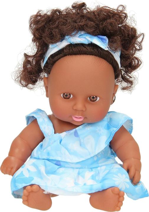 Produktbild Babypuppe Locken mit Kleid, 22cm