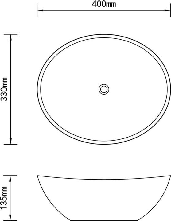 Immagine prodotto VidaXL Waschbecken (330 mm, 400 mm)