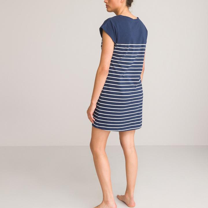 Image du produit La Redoute Collections Chemise de nuit à rayures (44, 46)