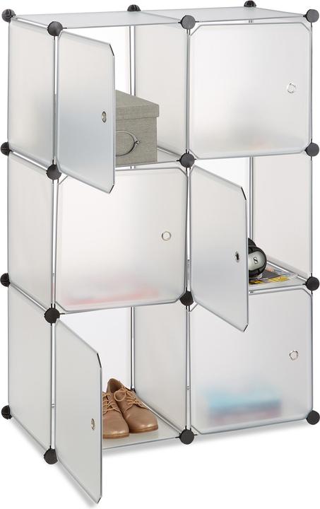 Actual product image Relaxdays Shelving System with 6 Doors (70 x 35 x 105 cm)