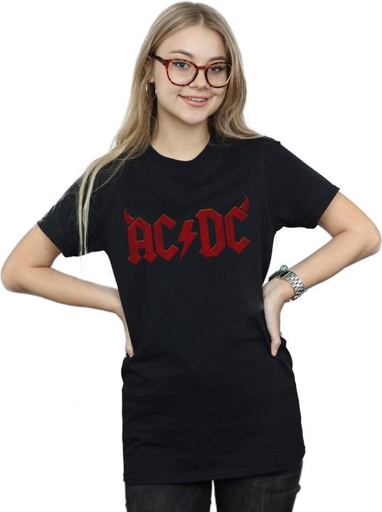 Produktbild AC/DC Horns Logo Baumwolle Boyfriend TShirt (4XL)