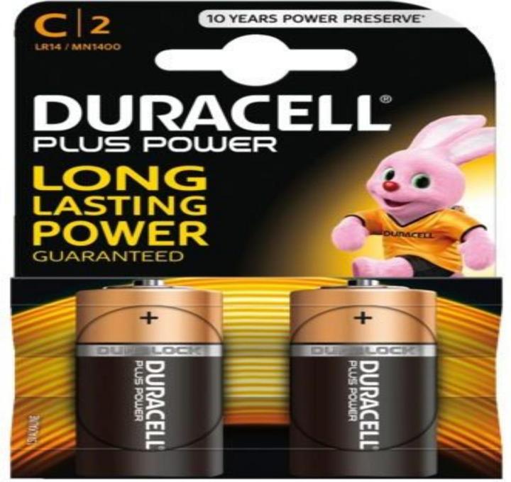 Duracell Plus (2 pcs, C, 7750 mAh)