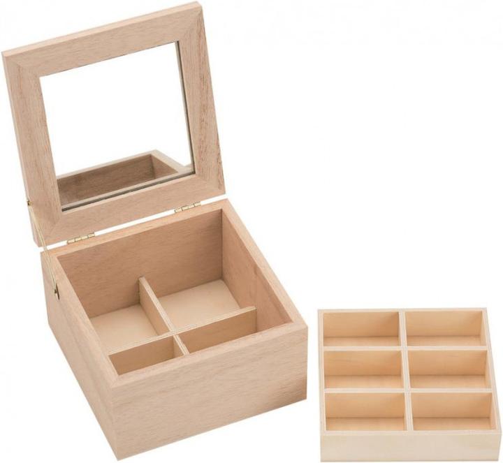 Actual product image Glorex Wooden Jewellery Box