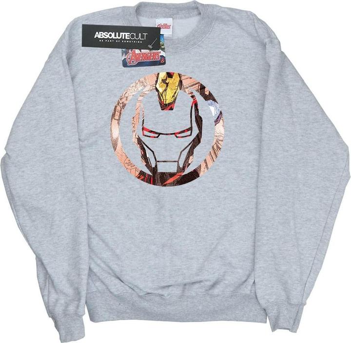 Iron Man Montage Symbol Sweatshirt Mädchen