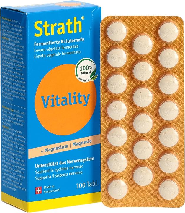 Immagine prodotto Strath lity + integratore alimentare di magnesio (1 Pezzo/i, Pillole, 90 g)