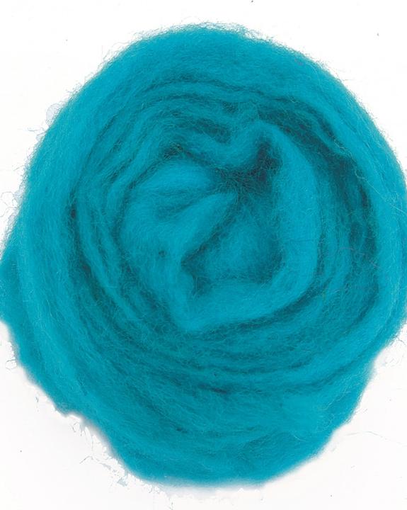 Produktbild Glorex Schafwolle 50g türkis