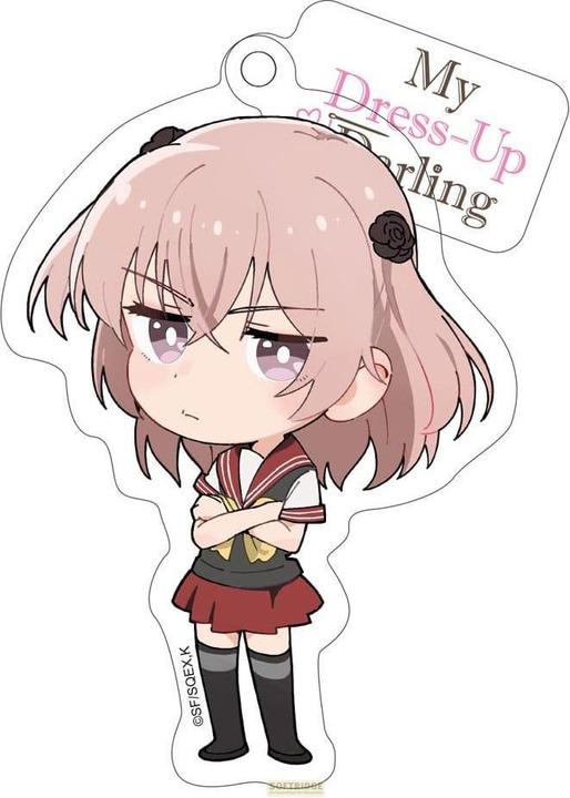 Sakami My Dress-Up Darling Acryl Schlüsselanhänger Sajuna Chibi Style 8 cm