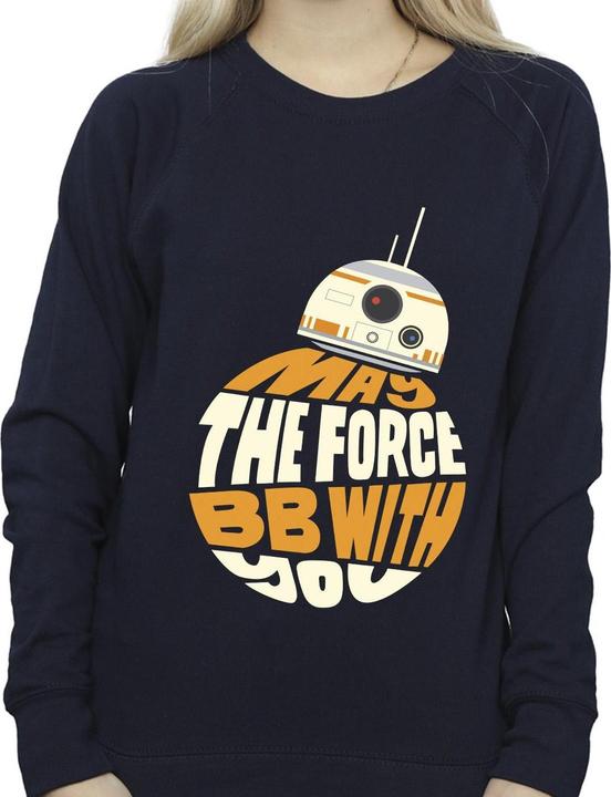 Actual product image Star Wars Womens/Ladies May The Force BB8 Sweatshirt (S)