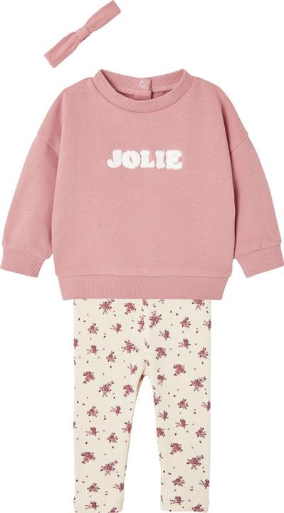 Immagine prodotto Vertbaudet Set da bambina: felpa, leggings e fascia per capelli (62)